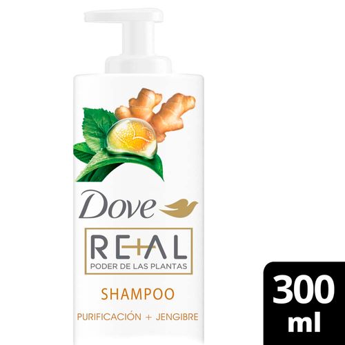 Shampoo Dove Purificación  Jengibre 300 Ml