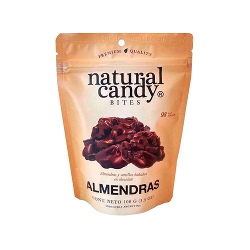 Almendras Bañadas En Chocolate Natural Candy 100 Gr