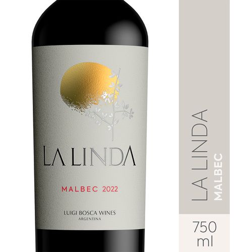 Vino Tinto Malbec 750 Ml La Linda