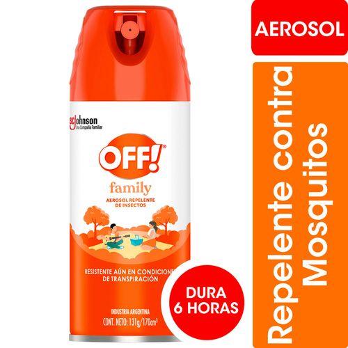 Repelente Para Mosquitos Off! Family Aerosol 170ccaerosol 170cc
