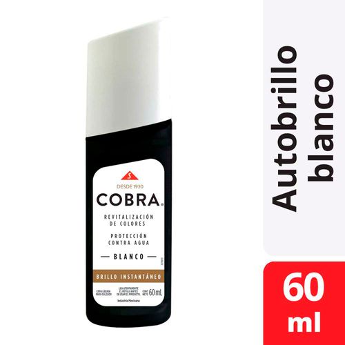 Limpiador Para Calzado Cobra Blanco 60 Ml