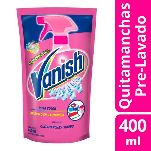 Vanish Quitamanchas Prelavado Rosa 400ml