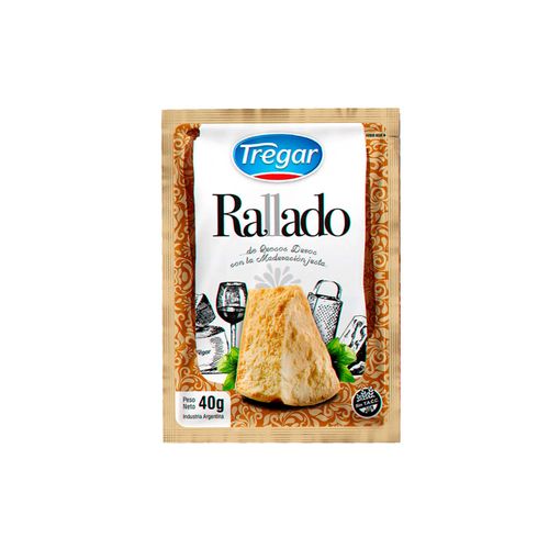 Queso Rallado Tregar Reggianito  Sob 40 Gr.