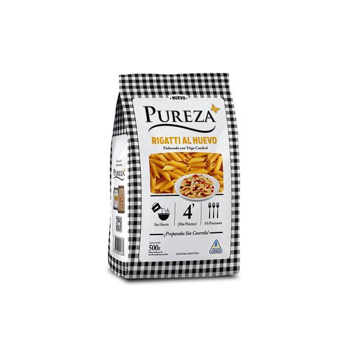 Fideos Pureza Rigatti Al Huevo X500g