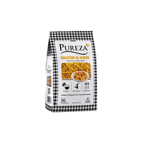 Fideos Pureza Rigatoni Al Huevo X500g