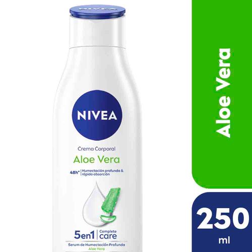 Crema Corporal Aloe Vera 5 En 1 Nivea Para Piel Normal A Seca 250 Ml