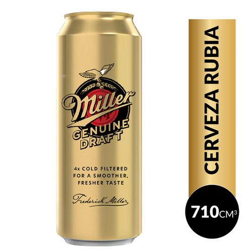 Cerveza Miller Genuine Draft 710cc