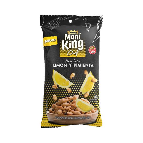 Mani Chef Sabor Limon Y Pimienta Mani King 80 Gr