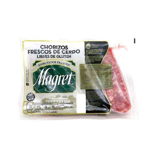 Chorizo Fresco X4  E/v 400 Gr- Magret