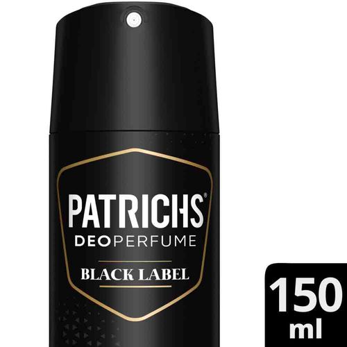 Desodorante Masc Patrichs Black Label 150ml