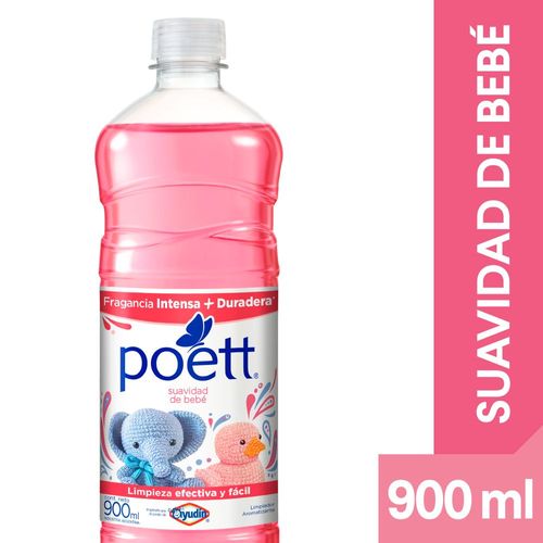 Limpiador Líquido Aromatizante Poett Suavidad De Bebé 900 Ml