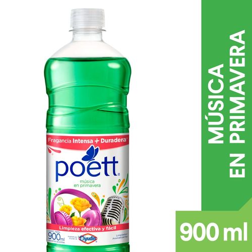 Limpiador Líquido Aromatizante Poett Música En Primavera 900 Ml