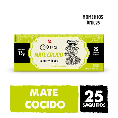 Yerba Mate En Saquitos Cuisine And Co. 25 Saquitos - 75 Gr