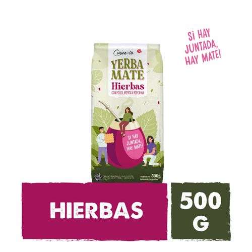 Yerba Mate Con Hierbas Cuisine And Co 500 Gr