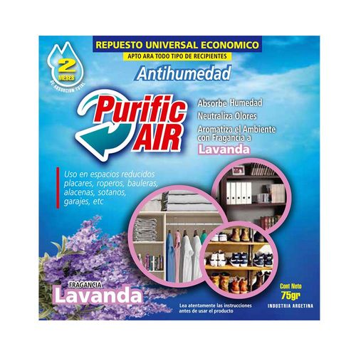 Antihumedad Purific Air Lavanda Repuesto 75gr