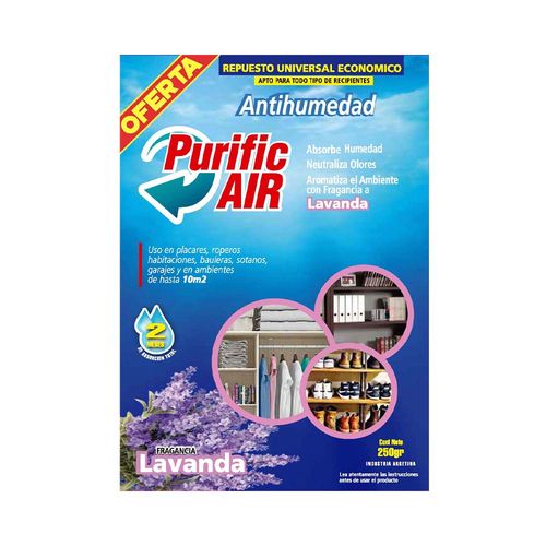 Antihumedad Purific Air Lavanda Repuesto 250gr