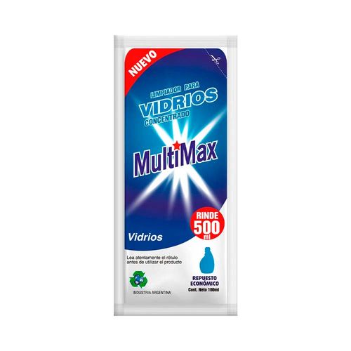 Limpiador Concentrado Multimax Vidrios 100ml