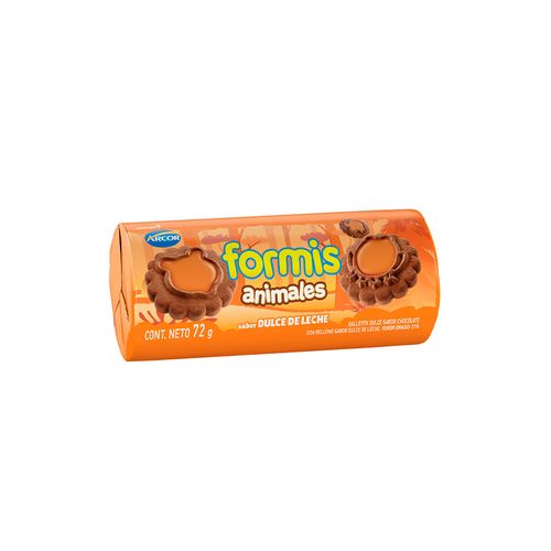 Galletitas Formis Chocolate-dulce De Leche 72g