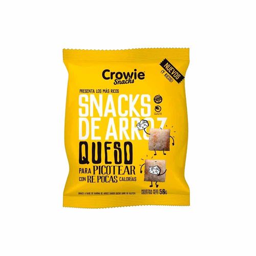 Snacks De Arroz Queso Crowie 50 Gr