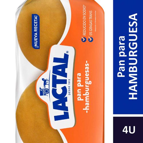 Pan De Hamburguesa Lactal 210 Gr