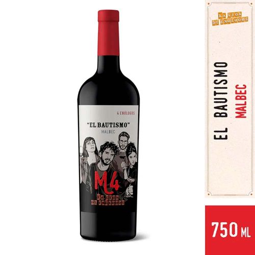 Vino El Bautismo Malbec 750 Cc