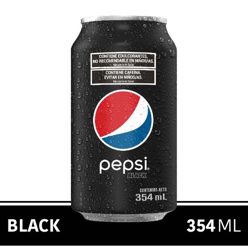 Gaseosa Pepsi Black Lata 354 Ml