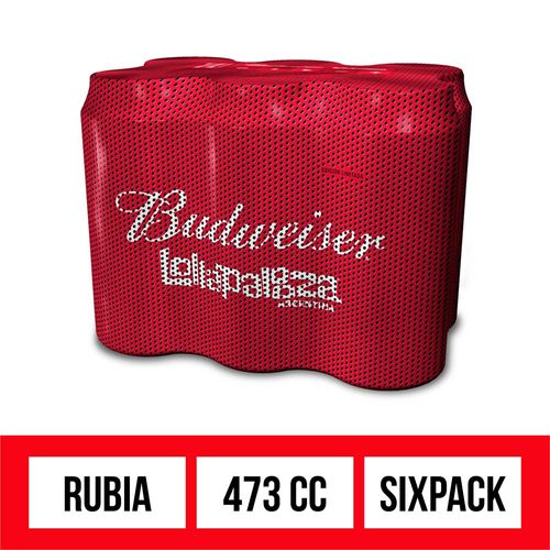 Cerveza Budweiser 473 Ml X 6 Un