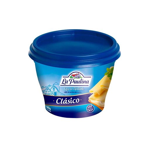 Queso Untable La Paulina Saborizado Fundido Clasico Pote 190 G