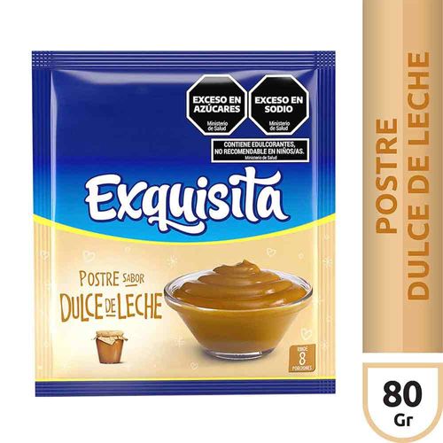 Exquisita Postre Dulce De Leche X80 Gr