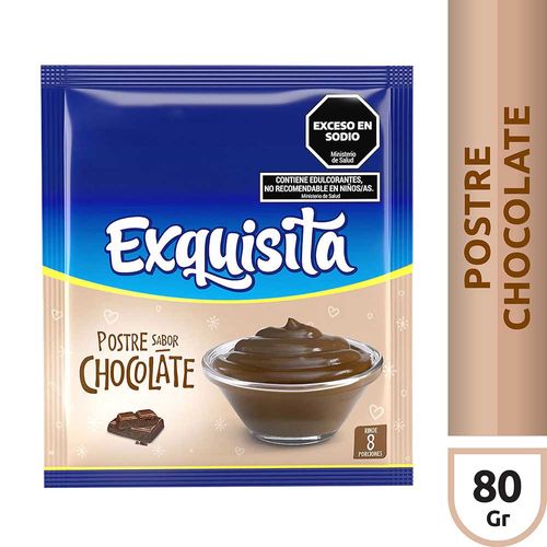 Exquisita Postre Chocolate X80 Gr