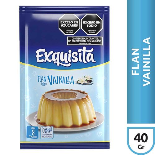 Flan Exquisita Vainilla  Sobre 40gr