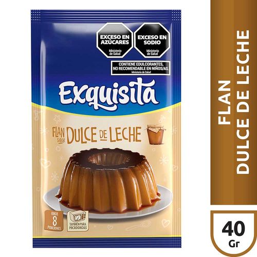 Flan Dulce De Leche Sobre Exquisita 40 Gr