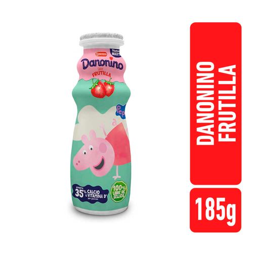 Yogur Peppa Pig Bebible Frutilla Danonino 185gr