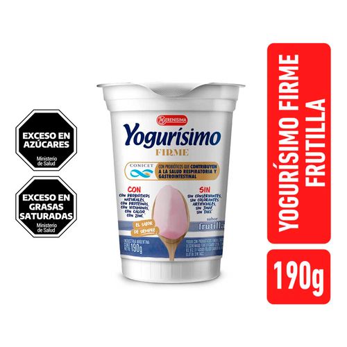 Yogur Firme Conicet Frutilla Yogurisimo 190gr