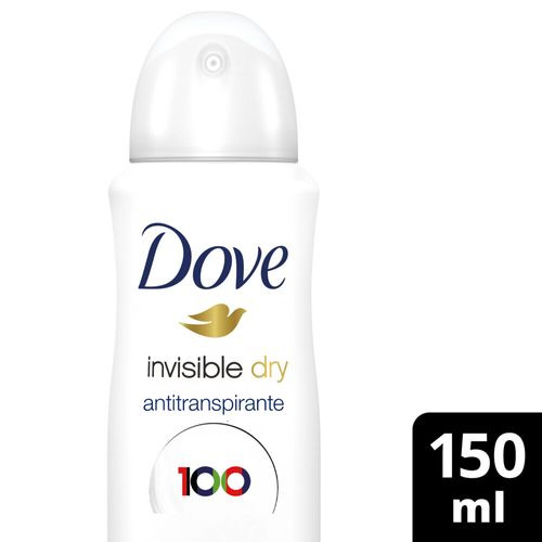Antitranspirante En Aerosol Dove  Invisible Dry 1/4 Crema Humectante 150 Ml