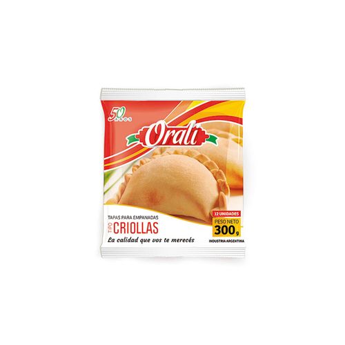 Tapas Para Empanadas Orali Criolla 300g 12un.