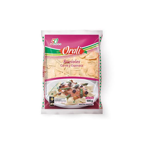 Ravioles Orali De Carne Y Espinaca 500g