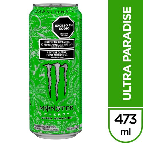 Energizante Monster Ultra Paradise Sin Azúcar 473 Ml