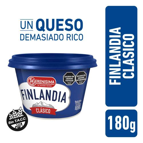 Queso Untable Finlandia Clásico 180 Gr