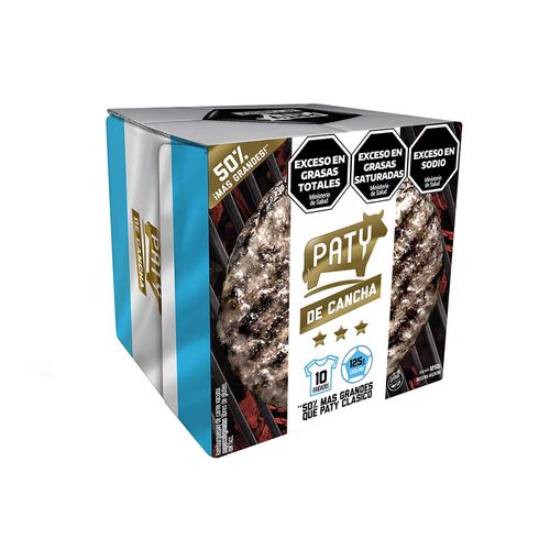 Hamburguesas Paty De Cancha 10 U - 1250 Gr