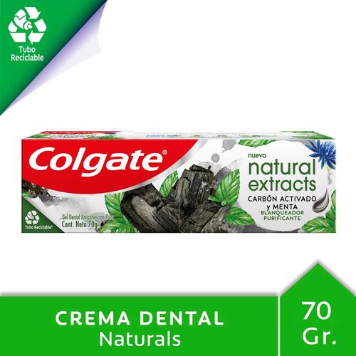 Pasta Dental Colgate Natural Extracts Carbón Menta 70 G
