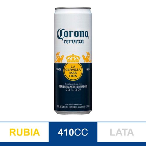 Cerveza Corona Rubia 410cc