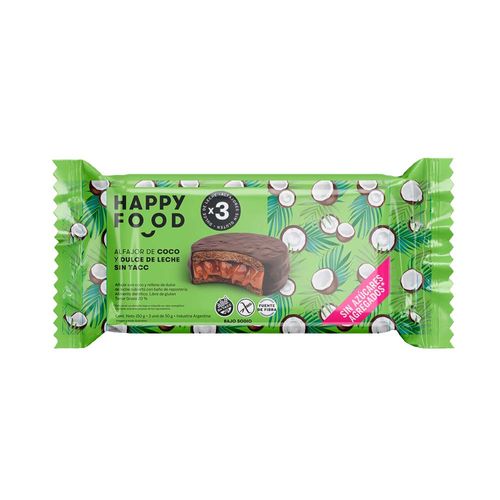 Alfajor Coco Y Dulce De Leche 150 Gr X 3 Un Happy Food