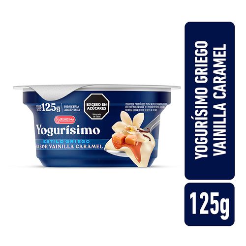 Yogur Griego Yogurísimo Vainilla Caramel 125g