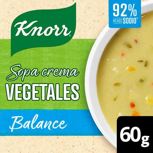 Sopa Crema Vegetales Balance 60 Gr Knorr