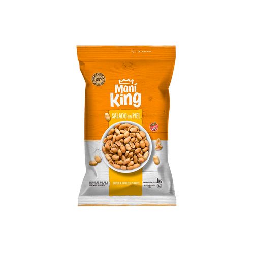 Maní Salado Sin Piel Mani King 1 Kg