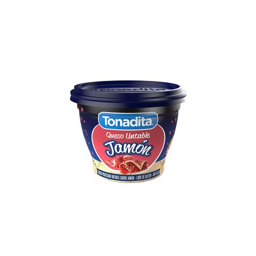 Queso Untable Tonadita Jamon 180 Gr