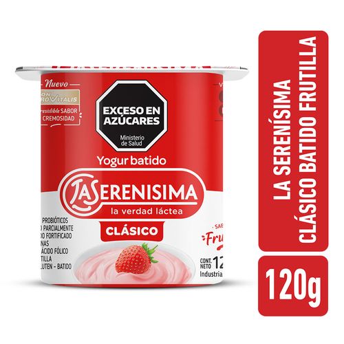 Yogur Batido La Serenísima Clásico Frutilla 120g