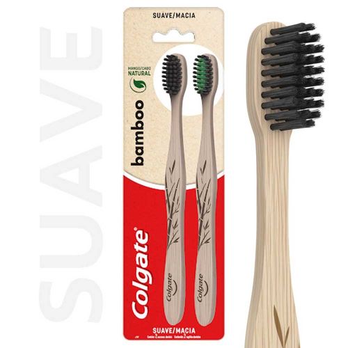 Cepillo de Dientes Colgate Bamboo Carbon 2 U