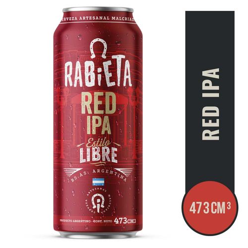 Cerveza Rabieta Red Ipa 473cc